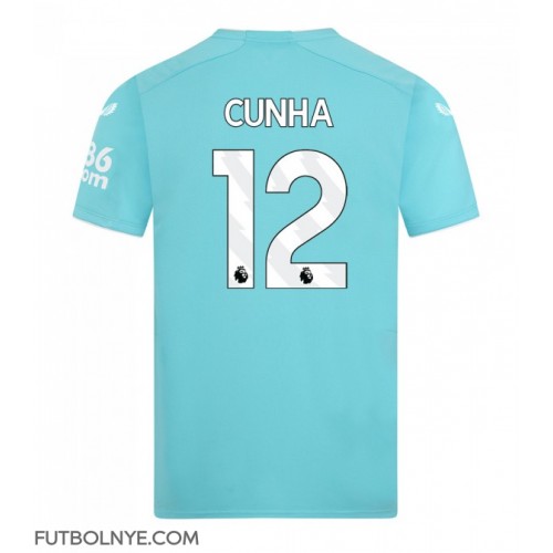 Camiseta Wolves Matheus Cunha #12 Tercera Equipación 2023-24 manga corta